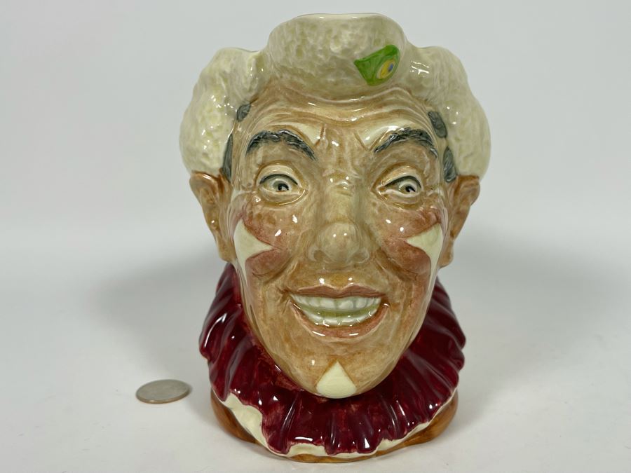 1950 Royal Doulton The Clown Toby Jug Mug 6.25H D6322 [Photo 3]