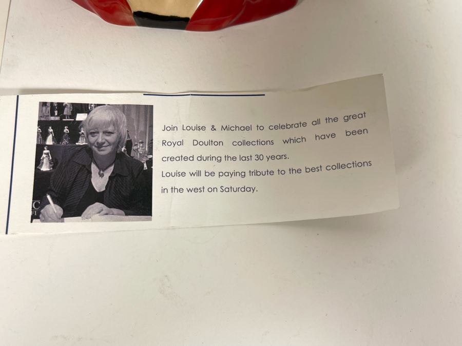 Royal Doulton Louise Irvine Limited Edition Signed Toby Jug Mug 6.25H D6322 [Photo 12]