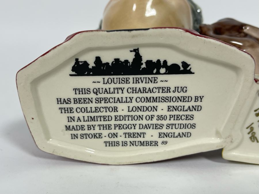 Royal Doulton Louise Irvine Limited Edition Signed Toby Jug Mug 6.25H D6322 [Photo 9]
