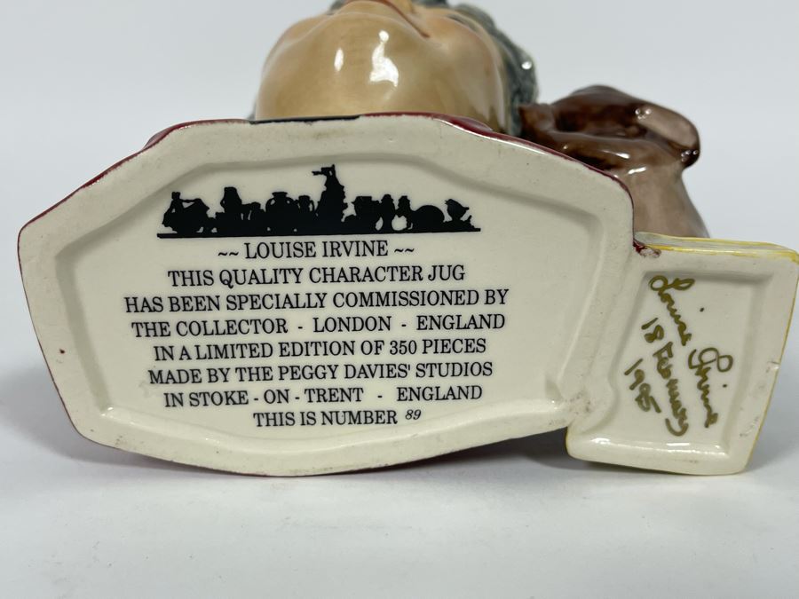 Royal Doulton Louise Irvine Limited Edition Signed Toby Jug Mug 6.25H D6322 [Photo 8]