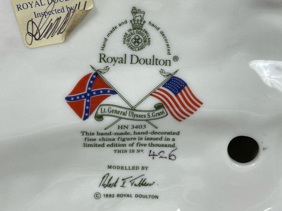 Royal Doulton Lt. General Ulysses S. Grant Limited Edition Figurine 12H HN3403 [Photo 13]