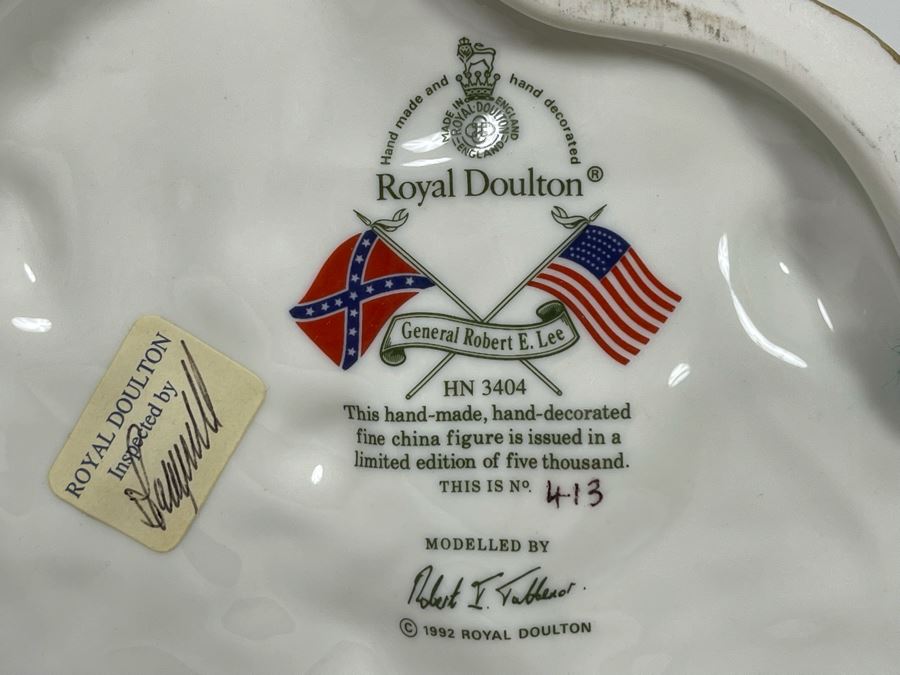 Royal Doulton General Robert E. Lee Limited Edition Figurine 12H HN3404 [Photo 10]