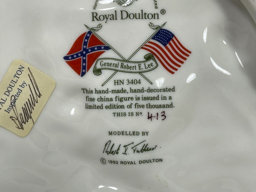 Royal Doulton General Robert E. Lee Limited Edition Figurine 12H HN3404 [Photo 11]