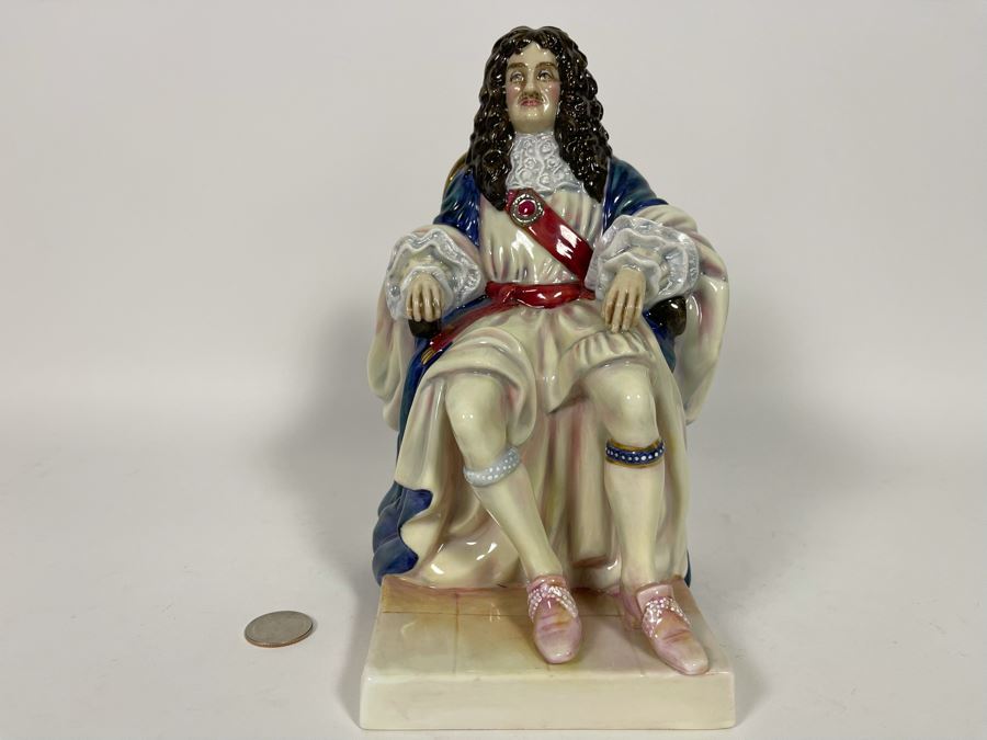 Royal Doulton The Stuarts King Charles II Limited Edition Figurine 9.5H HN3825 [Photo 2]