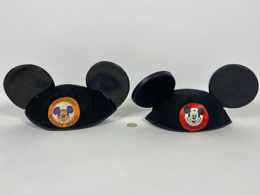 Pair Of Vintage Disneyland Mickey Mouse Ears Hats