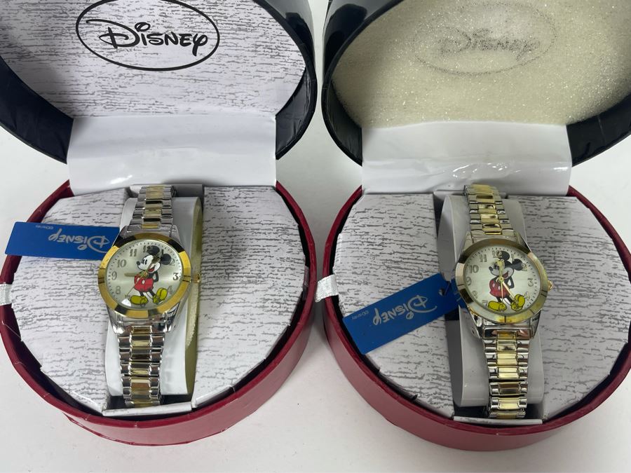 Pair Of New Disney Mickey Mouse Watches M. Z. Berger