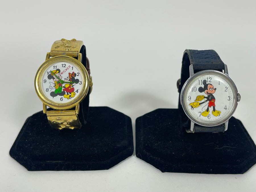 Pair Of Vintage Disney Mickey Mouse Watches [Photo 2]