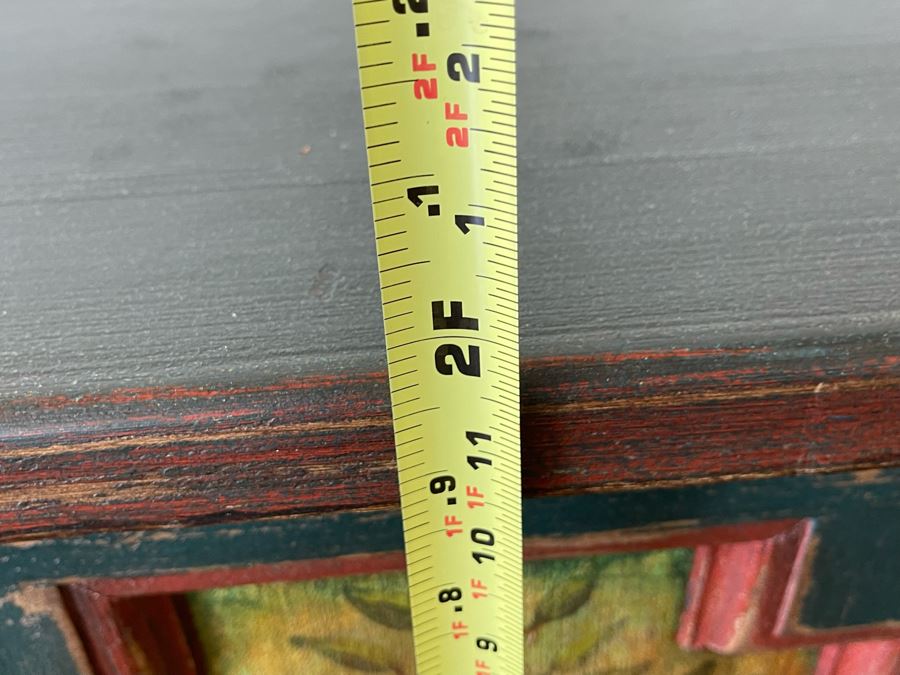 Wooden Scenic Treasure Chest Trunk 51W X 24D X 24H [Photo 13]