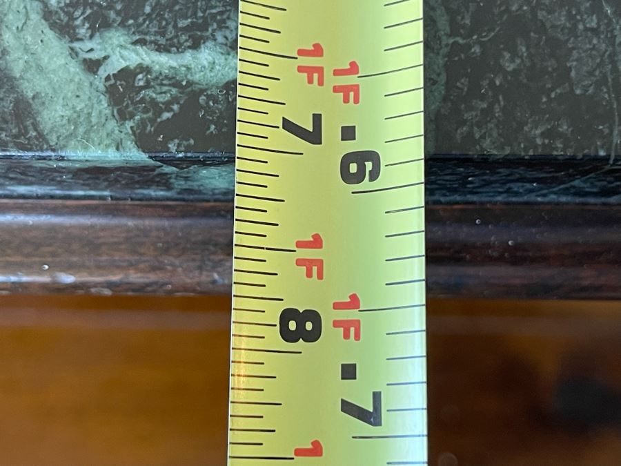 Statton Trutype Americana Side Table With Marble Top 2’5”W X 1’8”D X 2’3”H [Photo 11]