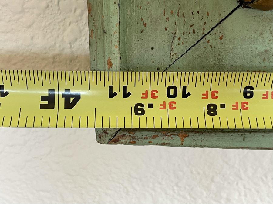 Vintage Painted Wooden Wall Mirror 3’11” X 4’11” [Photo 10]