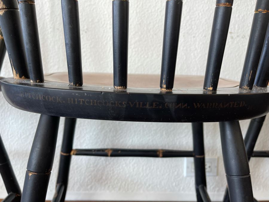 Set Of Four Signed L. Hitchcock Stenciled Chairs [Photo 9]