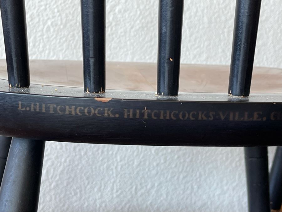 Set Of Four Signed L. Hitchcock Stenciled Chairs [Photo 2]