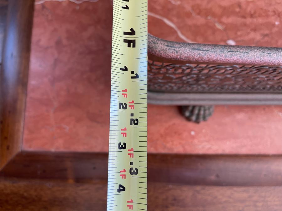 Vintage Brass Fireplace Fender 3’9”W X 1’D X 9”H [Photo 6]