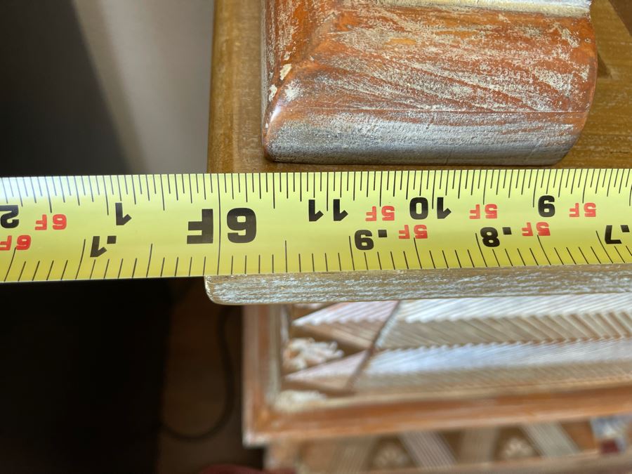 Wooden Buffet With Hutch China Cabinet 6’W X 1’4”D X 6’3”H [Photo 10]