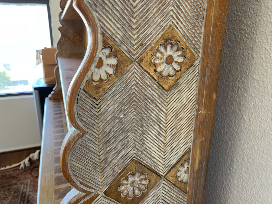 Wooden Buffet With Hutch China Cabinet 6’W X 1’4”D X 6’3”H [Photo 7]