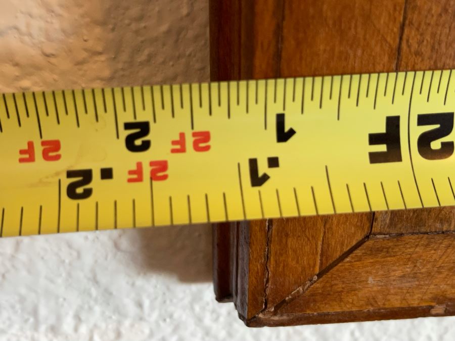 Vintage Inlaid Wooden Wall Mirror From India 2’1”W X 3’7”H [Photo 10]