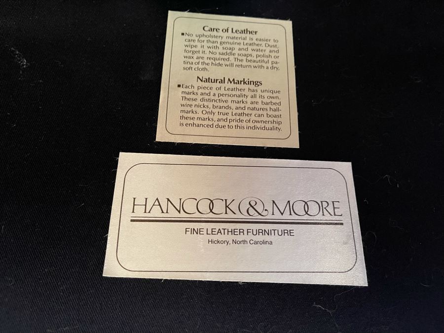 Hancock & Moore Tufted Leather Armchair With Brass Nailhead Trim [Photo 9]