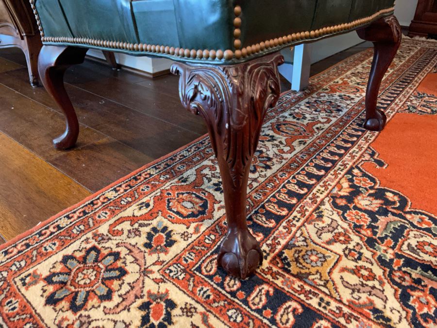 Hancock & Moore Tufted Leather Armchair With Brass Nailhead Trim [Photo 7]