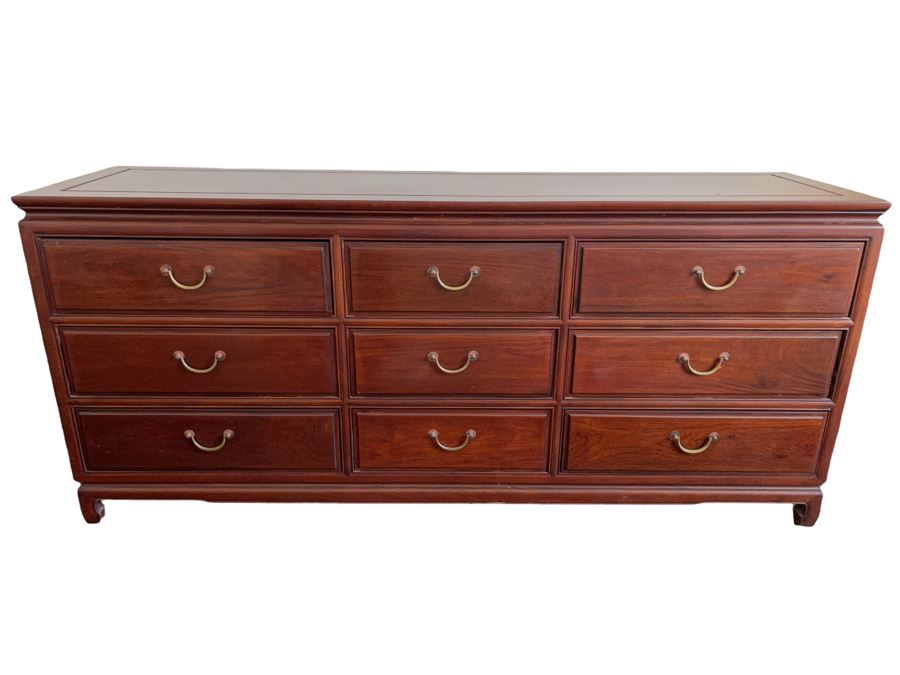 Chinese Rosewood Chest Of Drawers Dresser From Hong Kong 6’W X 1’7”D X 2’8”H [Photo 1]