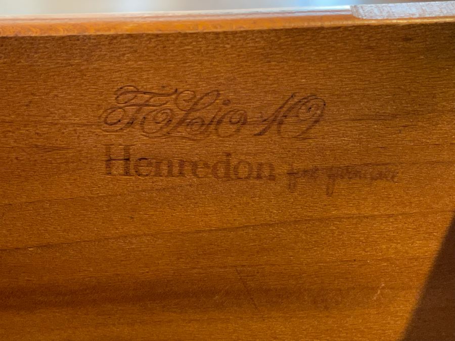 Folio 10 Henredon Fine Furniture Commode Chest Of Drawers 3’W X 1’6”D X 2’3”H [Photo 4]