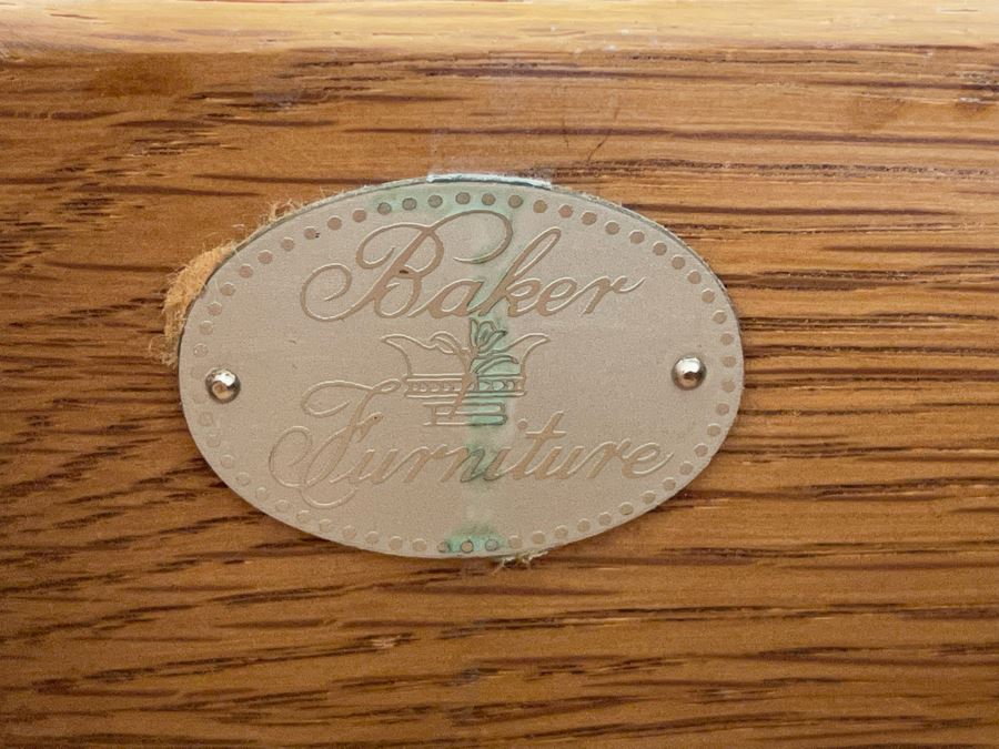 Stunning Pair Of Baker Furniture American Walnut Chest Of Drawers With Top Lock In Top Drawer With Original Product Brochure 3’4”W X 1’7”D X 2’10”H Retails $5,300 [Photo 6]