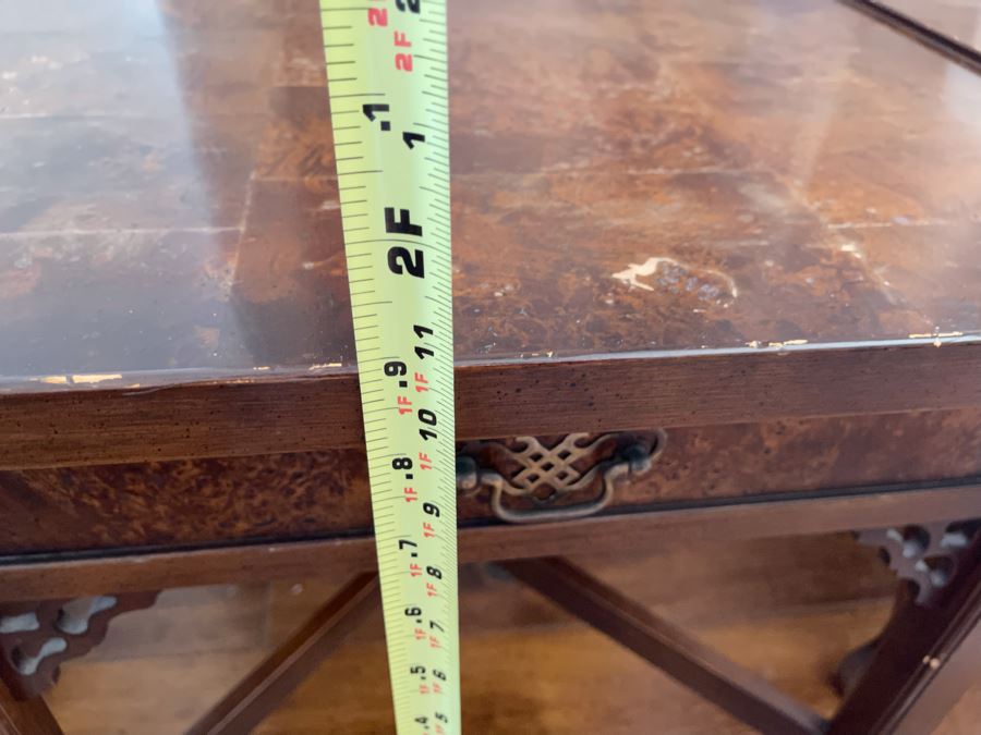 Knob Creek Wooden Side Table With Drawer 2’W X 2’D X 1’11”H [Photo 10]