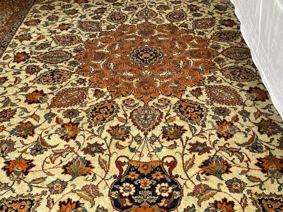 Signed Hand Knotted Wool Persian Area Rug 8’11” X 11’10” [Photo 8]