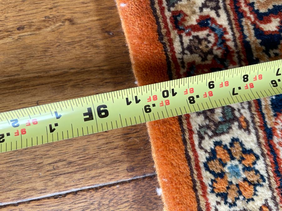 Signed Hand Knotted Wool Persian Area Rug 8’11” X 11’10” [Photo 16]