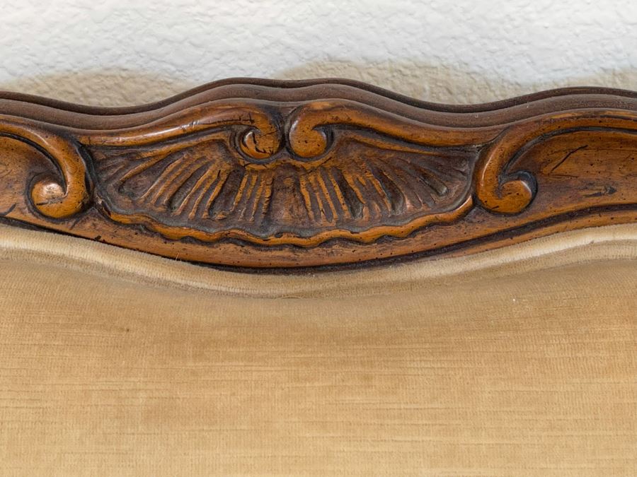 JUST ADDED - Vintage French Provincial Long Sofa By Heritage 7’11”L X 2’9”D X 2’8”H [Photo 6]