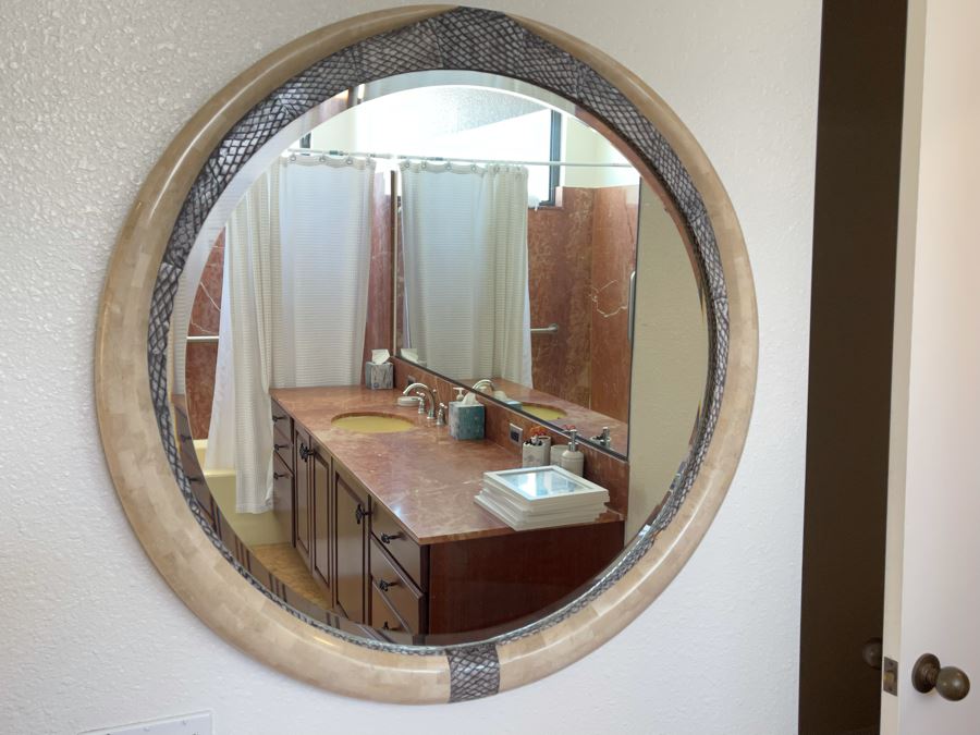 Maitland-Smith Round Wall Mirror 3’3”R [Photo 3]