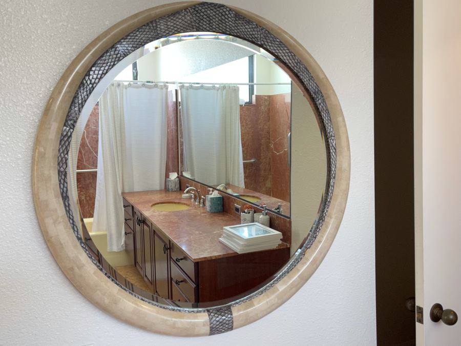 Maitland-Smith Round Wall Mirror 3’3”R [Photo 2]