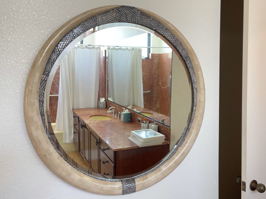 Maitland-Smith Round Wall Mirror 3’3”R [Photo 4]