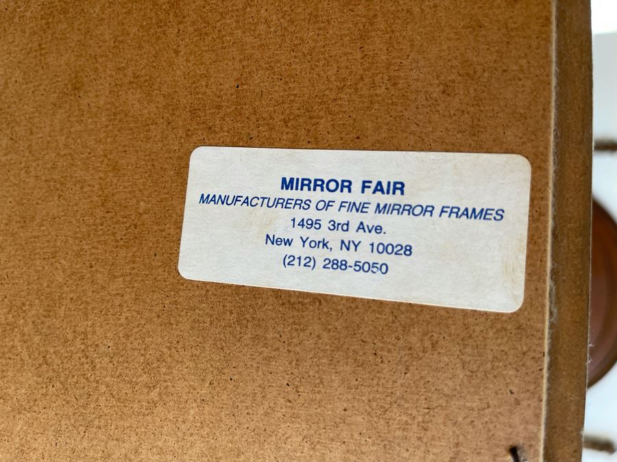 Gilt Wooden Wall Mirror By Mirror Fair Of New York, NY 3’11” X 2’6” [Photo 10]