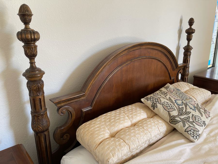 Stunning Baker Furniture American Walnut Low Post CA King Bed With Original Product Brochure 6’5”W X 7’9”D X 5’3”H Retails $4,800 [Photo 17]