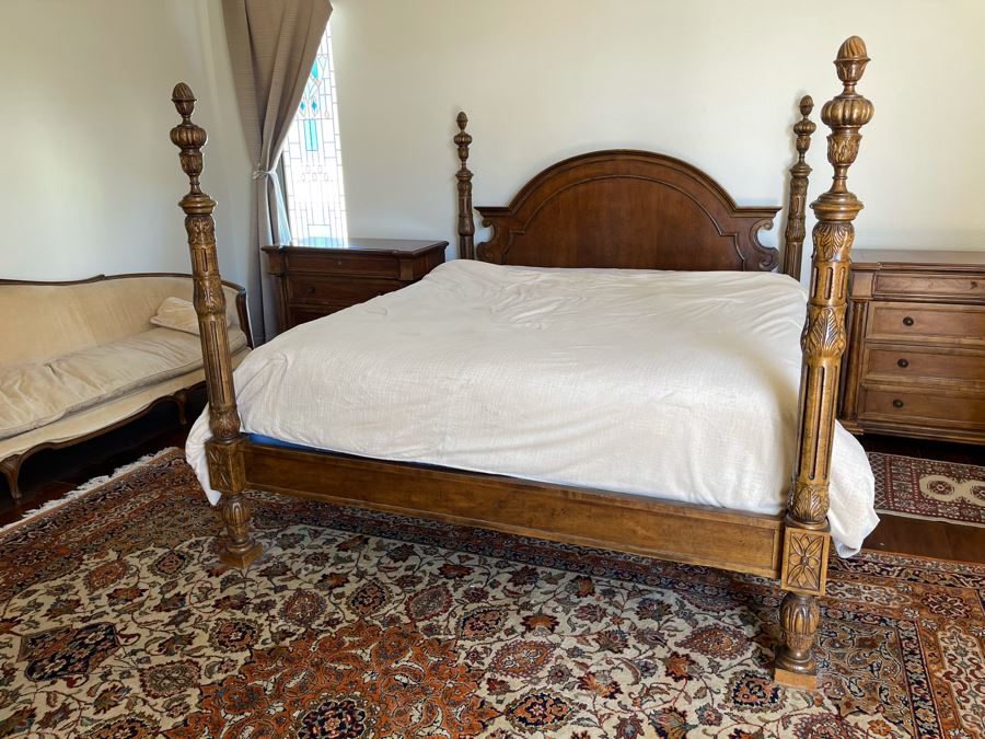 Stunning Baker Furniture American Walnut Low Post CA King Bed With Original Product Brochure 6’5”W X 7’9”D X 5’3”H Retails $4,800 [Photo 25]