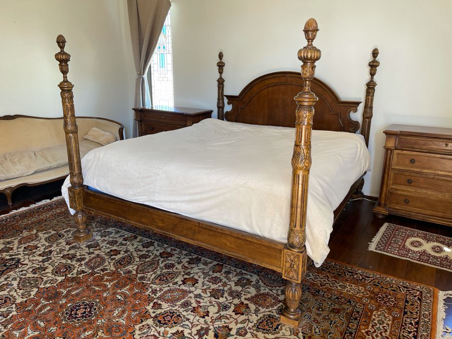Stunning Baker Furniture American Walnut Low Post CA King Bed With Original Product Brochure 6’5”W X 7’9”D X 5’3”H Retails $4,800 [Photo 24]