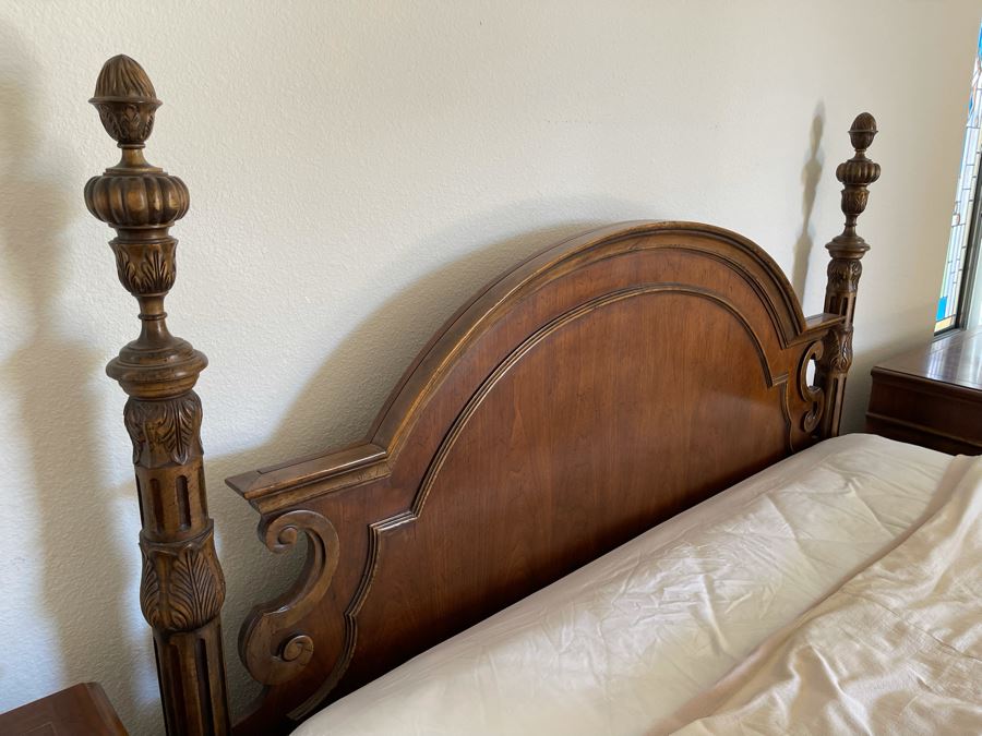 Stunning Baker Furniture American Walnut Low Post CA King Bed With Original Product Brochure 6’5”W X 7’9”D X 5’3”H Retails $4,800 [Photo 19]