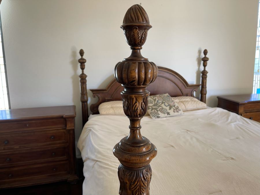 Stunning Baker Furniture American Walnut Low Post CA King Bed With Original Product Brochure 6’5”W X 7’9”D X 5’3”H Retails $4,800 [Photo 16]