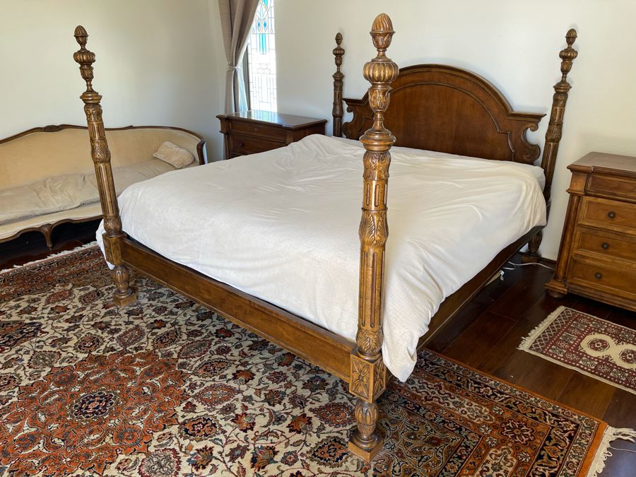 Stunning Baker Furniture American Walnut Low Post CA King Bed With Original Product Brochure 6’5”W X 7’9”D X 5’3”H Retails $4,800 [Photo 22]