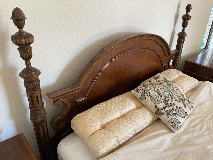 Stunning Baker Furniture American Walnut Low Post CA King Bed With Original Product Brochure 6’5”W X 7’9”D X 5’3”H Retails $4,800 [Photo 18]