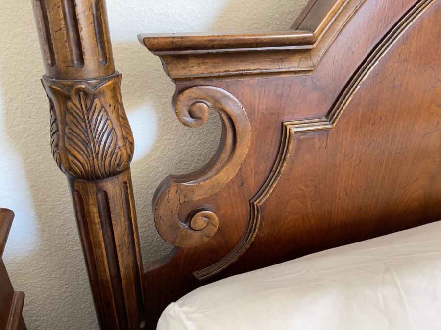 Stunning Baker Furniture American Walnut Low Post CA King Bed With Original Product Brochure 6’5”W X 7’9”D X 5’3”H Retails $4,800 [Photo 20]