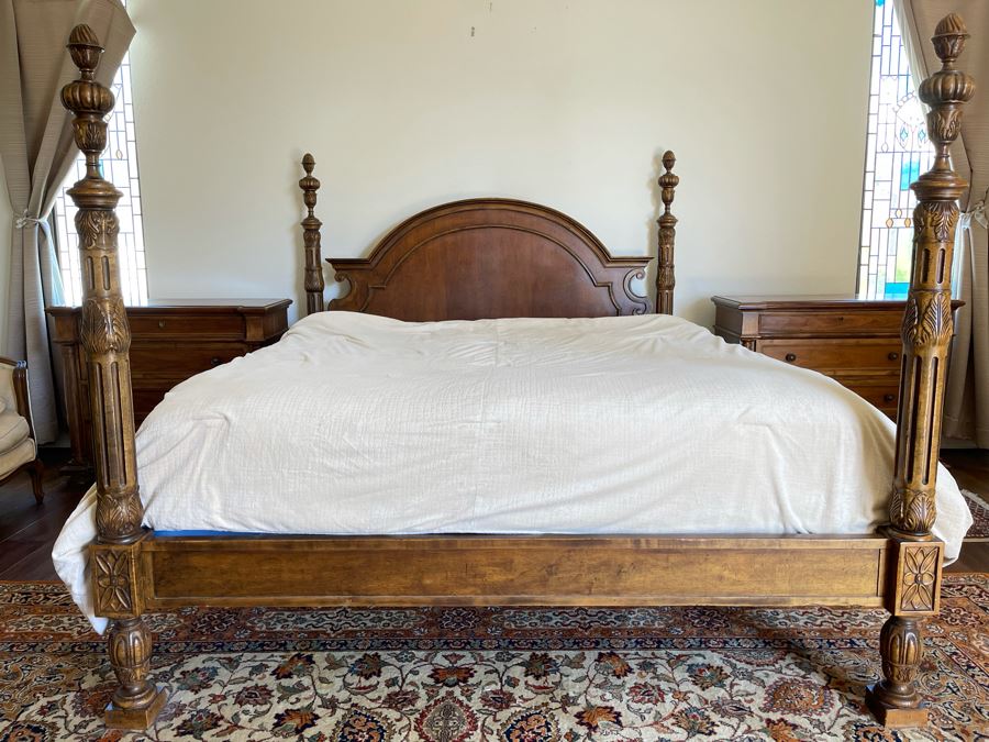 Stunning Baker Furniture American Walnut Low Post CA King Bed With Original Product Brochure 6’5”W X 7’9”D X 5’3”H Retails $4,800 [Photo 6]