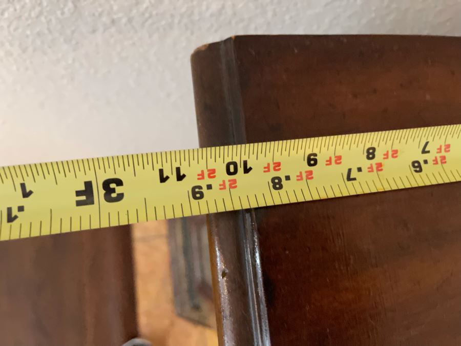 Heritage Grand Tour Demilune Console Cabinet Table 2’10”W X 1’1”D X 2’6”H [Photo 7]