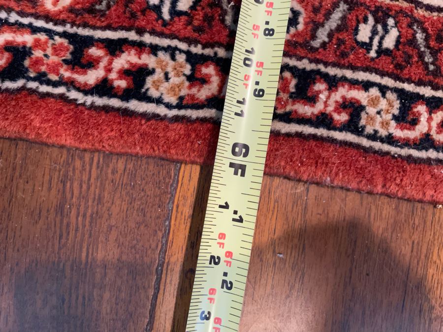 Signed Hand Knotted Wool Persian Area Rug 6’ X 9’5” [Photo 10]