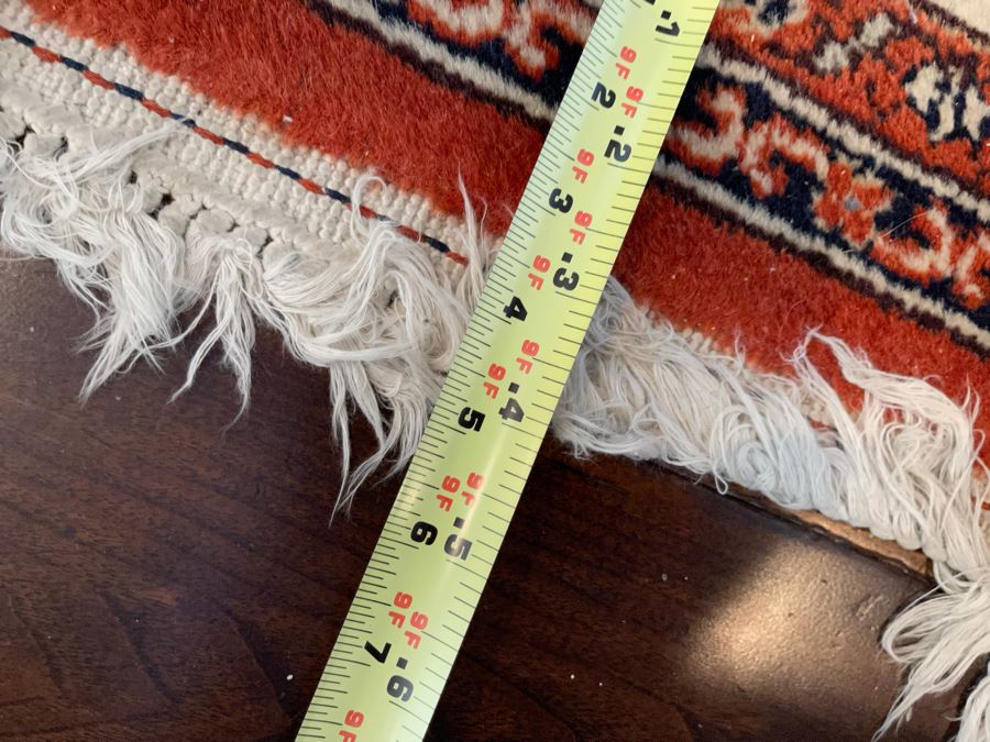 Signed Hand Knotted Wool Persian Area Rug 6’ X 9’5” [Photo 11]