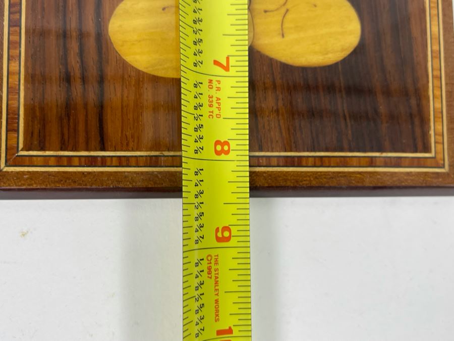 Inlaid Wooden Mickey Mouse Wall Plaque 6 X 8.5 [Photo 7]