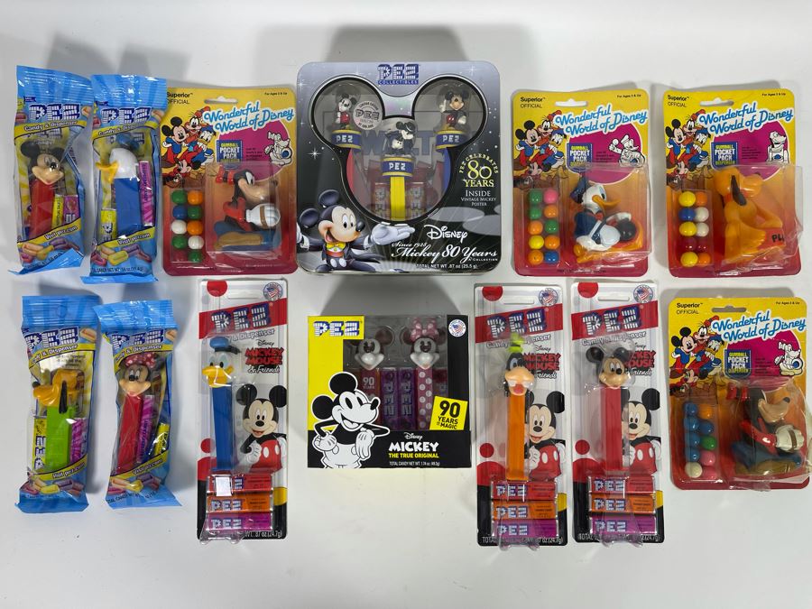 Disney PEZ And Gumball Dispensers With Limited Edition 80 Years Of Mickey Mouse PEZ [Photo 2]