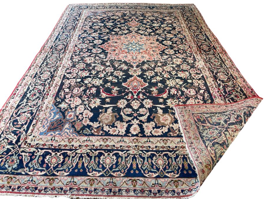 Hand Knotted Wool Persian Area Rug 98 X 151