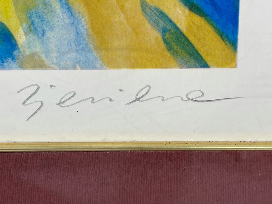 Joanna Zjawinska Signed Limited Edition Serigraph Framed 37 X 44 Estimate $1,250 [Photo 7]