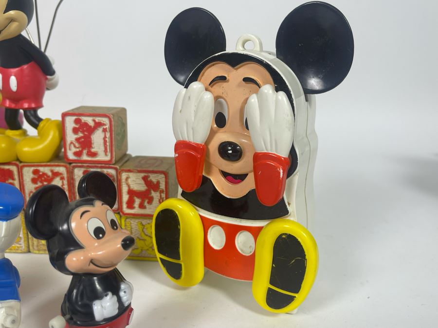 JUST ADDED - Disney Mickey Mouse Lot With Schylling Car, Illco Mickey Mouse Pre-School Toy, Wind-Up Toys And More [Photo 12]